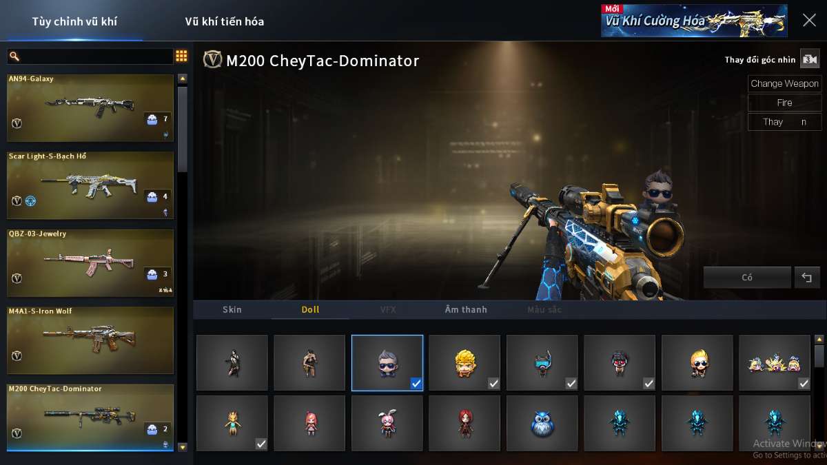 shop acc cf uy tin gia re